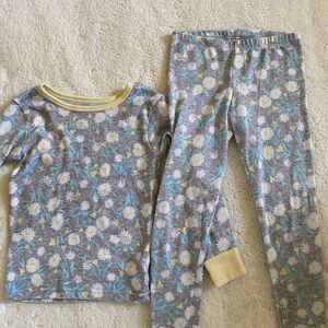 Laura Ashley Yellow and Blue Floral Kids Pajama Set
